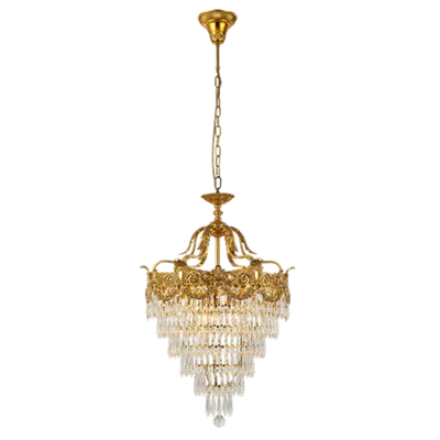 Windsor Candelabru 9xe14 Aramă/cristale