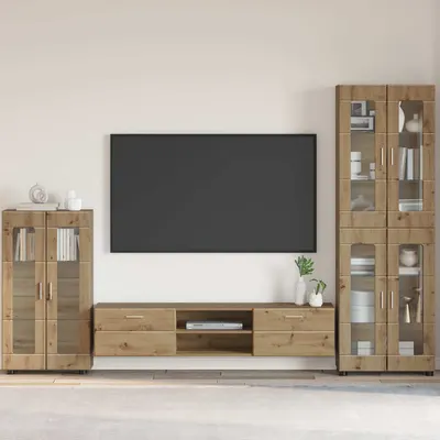 vidaXL Bufet FLORIN 55,5 x 29 x 100 cm Stejar Artizanal Lemn prelucrat