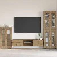 vidaXL Bufet FLORIN 55,5 x 29 x 100 cm Stejar Artizanal Lemn prelucrat