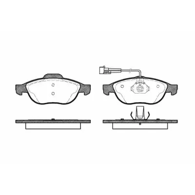 Set placute frana, frana disc REMSA 0660.02
