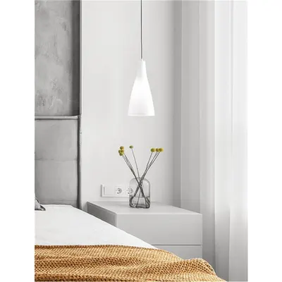 Lampa suspendata LIVTAR Alb Glossy Sticla LED E27 Wat 1x12 Wat 230 Volt IP20 Fara bec