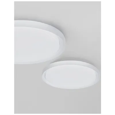 Plafoniera TROY Metal & Acrylic Diffuser Mat Alb Outside Mat Alb Inside LED 40 Wat 230 Volt 2200Lm 3000K IP20