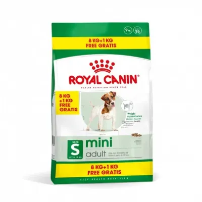 Hrana uscata pentru caini Royal Canin Mini Adult 8 kg + 1 kg GRATIS