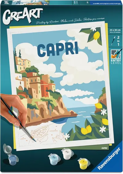 Set de pictură pe numere Ravensburger CreArt - Capri