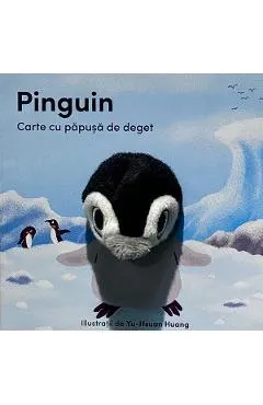 Carte cu papusa de deget: Pinguin