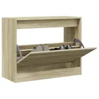 Gossi pantofar, stejar sonoma, 80x34x63 cm, lemn prelucrat