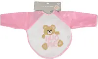 Bavetă cu maneci Cangaroo - Hug me Little bear, roz