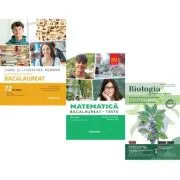 Pachet Bacalaureat 2026. Limba si literatura romana, Matematica M2 Profil Stiinte ale naturii. Teste si Biologie pe intelesul tuturor clasele 9-10