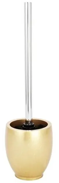 Perie de toaletă Wenko - Gold, 10,5 x 41 x 10,5, auriu