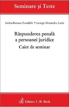 Raspunderea penala a persoanei juridice. Caiet de seminar