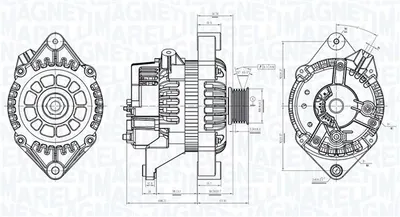 Alternator (12v, 120a) Potrivit Opel Astra F, Astra F Kombi, Calibra A, Combo Minivan, Corsa B, Corsa B Hatchback, Frontera A, Frontera a Sport, Omega B, Tigra, Vectra A, Vectra B 1.2-2.2 04.88-07.03