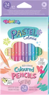 Creioane colorate Colorino Pastel – 12 culori