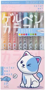 Set de pixuri cu gel Bruno Visconti - Animals, 8 culori