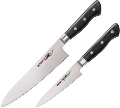 Set de 2 cuțite Samura - PRO-S, mâner negru