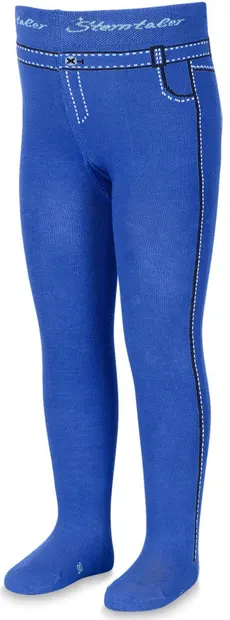 Colanți din bumbac pentru copii Sterntaler - 80 cm, 12-18 luni, albastri