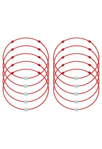 Set de bratari martisor cu cristal Preciosa - 10 bucati - 65987 - Albastru ultramarin
