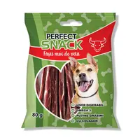 Hrana complementara pentru caini, Perfect Snack, fasii moi de vita, 80 g