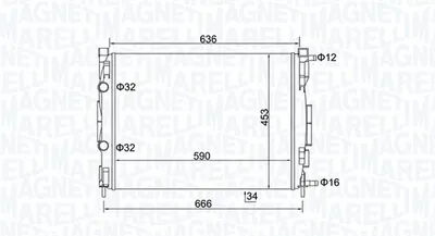 Radiator motor (Manual) potrivit RENAULT GRAND SCENIC II, MEGANE II, MEGANE II KOMBI, SCENIC II 1.5D-2.0