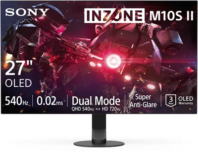 Monitor gaming Sony - INZONE M10S II, 27'', QHD, 540Hz, 0.2ms, G-Sync