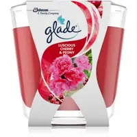 GLADE Luscious Cherry & Peony lumânare parfumată