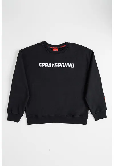 Bluza de trening cu imprimeu logo - Alb/Negru