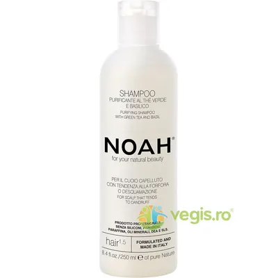 Sampon Natural Purifiant cu Ceai Verde pentru Par cu Matreata (1.5) 250ml