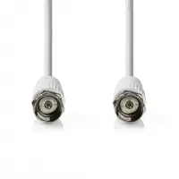 Cablu antena F-F 3m T-T Alb, Nedis CSGB41000WT30