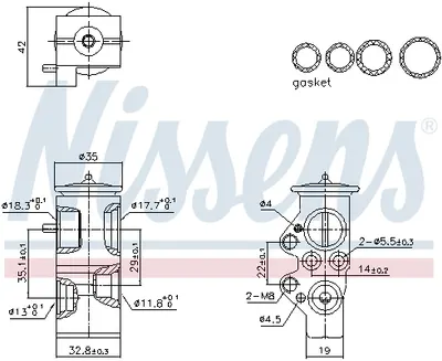 Supapa Expansiune Clima Potrivit Audi A1; Seat Ibiza Iv, Ibiza Iv Sc, Ibiza Iv St, Toledo Iv; Skoda Fabia Iii, Rapid; Vw Polo, Polo V 1.0-2.0d 03.08