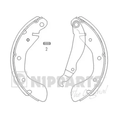 Set saboti frana NIPPARTS J3500900