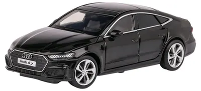 Mașinuță metalică Tayumo - Audi A7 2018, cu sunet și lumină, 1:32, neagră