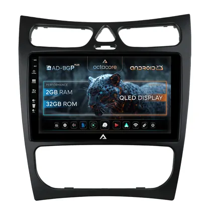 Navigatie Mercedes Benz CLK W209 (2000-2005), Android, P-Octacore 2GB RAM + 32GB ROM, 9 Inch - AD-BGP9002+AD-BGRKIT416V2