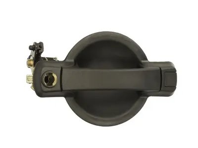 Maner usa Stanga Spate potrivit FIAT DOBLO I 2001-2010 - (exterior, cu gaura pentru incuietoare; negru)