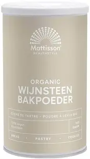 Organic Cream of Tartar Baking Powder, 180 g, Mattisson Healthstyle