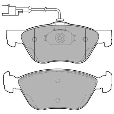 Set placute frana, frana disc DELPHI LP1587