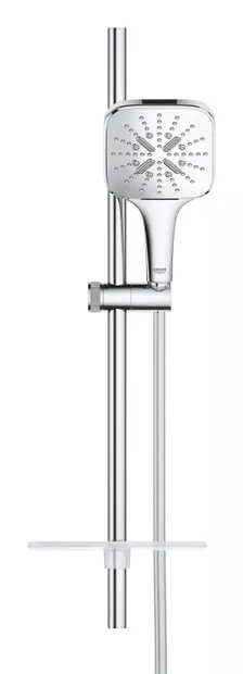 Coloana dus Grohe SmartActive 26584000, montare pe perete, 600 mm, 3 functii, etajera, Crom lucios