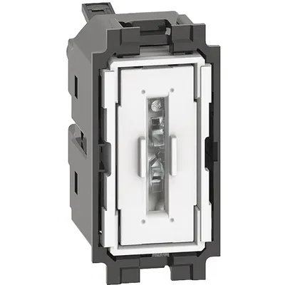 Intrerupator cap scara 1 modul 10A Bticino Living Now K4003A, alb, negru