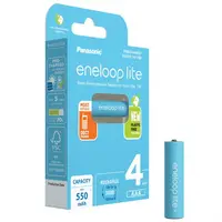 Eneloop Acumulatori Ni-Mh 1.2V AAA R3 550mAh Lite BK-4LCCE/4BE B4