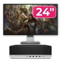 Pachet Calculator Refurbished HP EliteDesk 800 G4 SFF, Intel Core i5-8500 3.00 - 4.10GHz, 8GB DDR4, 256GB SSD + Monitor 24"