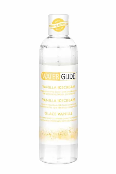 Lubrifiant pe bază de apă, Waterglide, 300 ml, aromă înghețată de vanilie