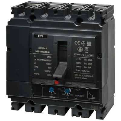 Intrerupator de circuit In car NBS-TMD 250/4L 250A 4P 004673074