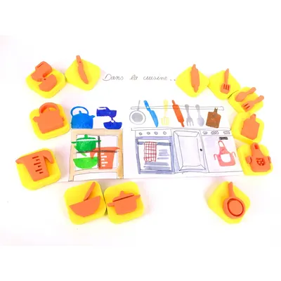 Set cu 12 mini-ștampile