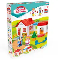 Set de constructie, Dede, My Lovely House Blocks, 38 piese