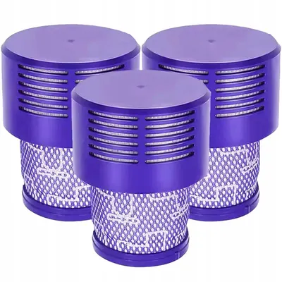 Filtru de aspirator NewEvo pentru Dyson, 3 bucati, compatibil cu aspiratorul Dyson V10 V11 V15 SV12, Lavabil, Violet