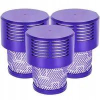 Filtru de aspirator NewEvo pentru Dyson, 3 bucati, compatibil cu aspiratorul Dyson V10 V11 V15 SV12, Lavabil, Violet