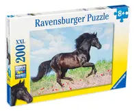 Puzzle Ravensburger din 200 XXL de piese - Cal negru