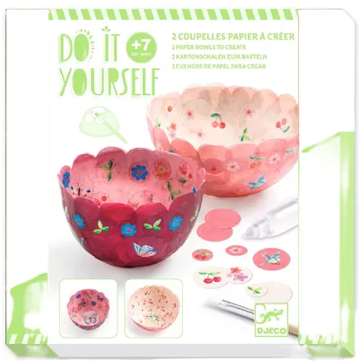 Set creativ Djeco - Boluri de hârtie DIY