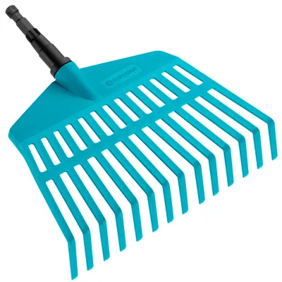 Greblă de frunze de grădină Gardena - Combisystem, plastic, 27 cm