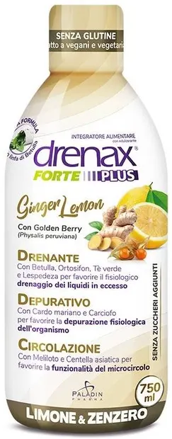 Drenax Forte Plus Ginger Lemon, 750 ml, Paladin Pharma