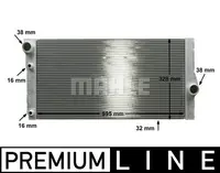 Radiator apa racire motor BMW Seria 5 (F10), 5 (F11), 5 GRAN TURISMO (F07), 6 (F12), 6 (F13), 6 GRAN COUPE (F06), 7 (F01, F02, F03, F04) 2.0D 3.0D intre 2008-2018