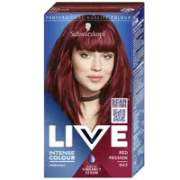 Vopsea de par permanenta 043 Red Passion, 142.5ml, Live